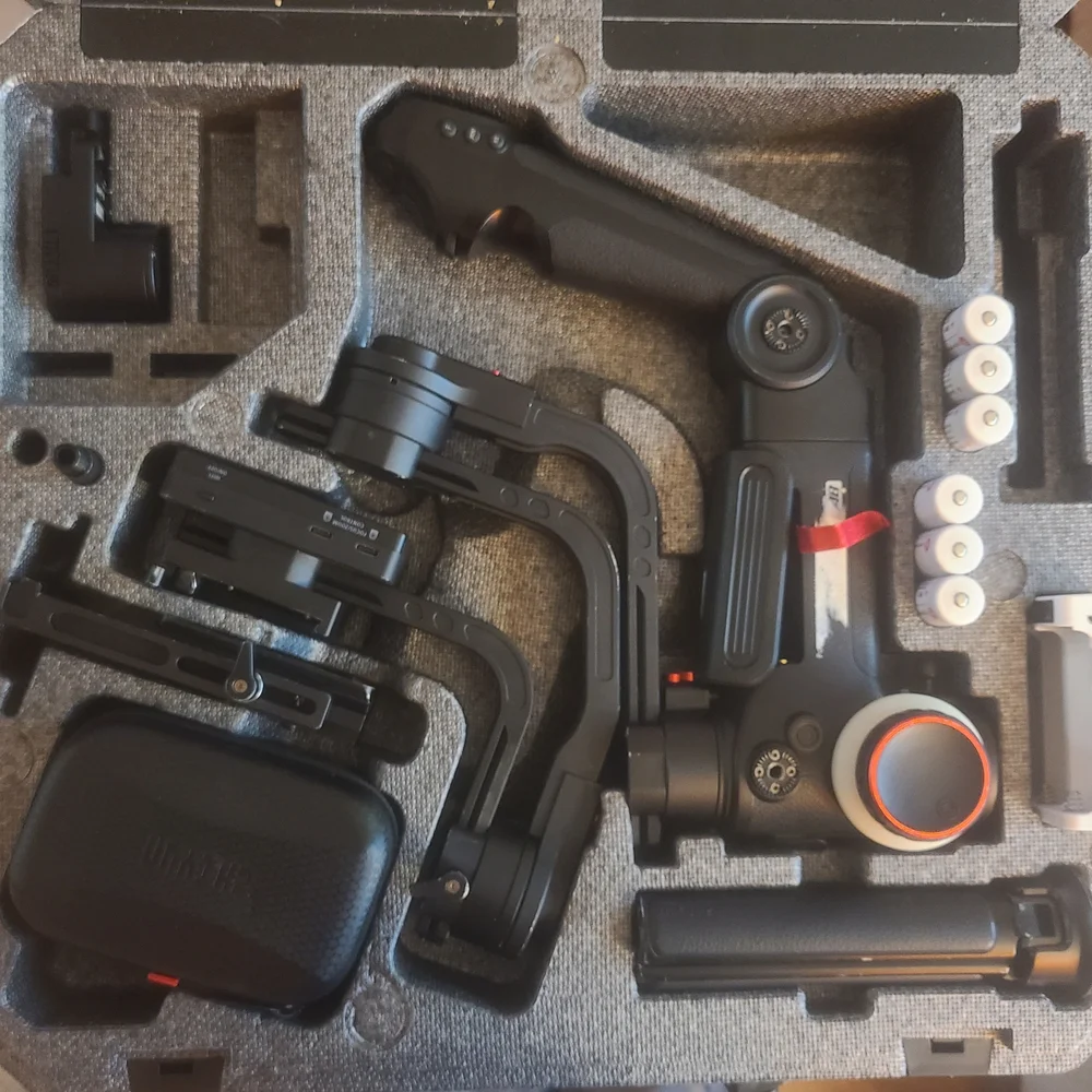 Advanced Black and Red VR Gimbal Stabilizer